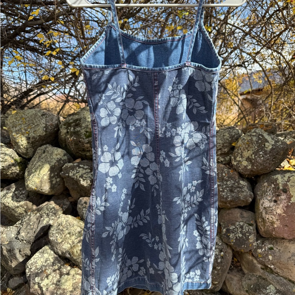 Floral Denim Dress
